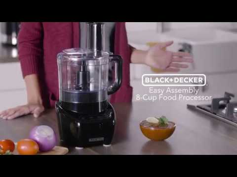 Black+Decker 3-in-1 Easy Assembly 8-Cup Food Processor