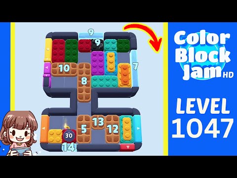 Color Block Jam Level 1047 Solution Walkthrough