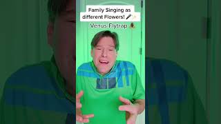 FAMILY SINGS AS DIFFERENT FLOWERS 🌸🎤✨@MileyCyrus #flowers #shorts #sharpefamilysingers