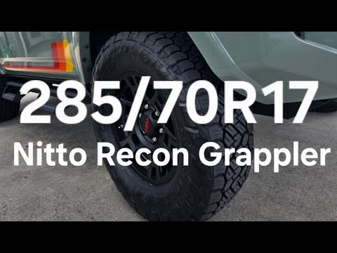 Nitto Recon Grappler First Impressions. 285/70R17 on a 5th Gen 4RUNNER.