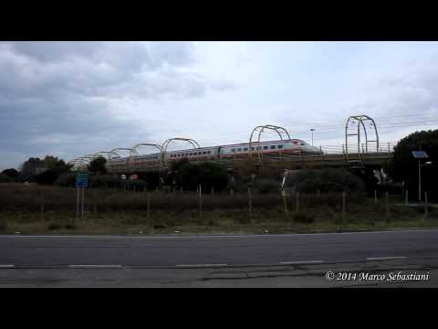 FS ETR600.07 in partenza da Fiumicino Aeroporto per Venezia S.L. per il primo giorno di Servizio