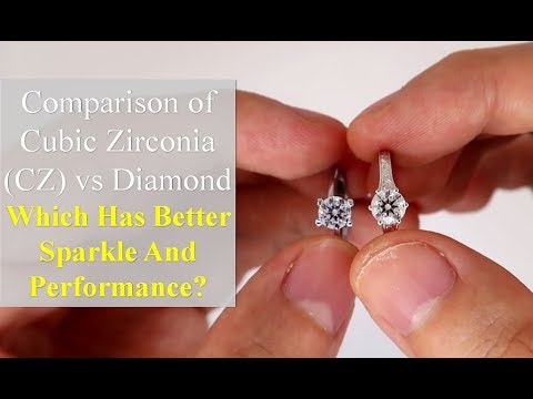 Cubic Zirconia (CZ) vs Diamond [Comparison in Different Lightings]