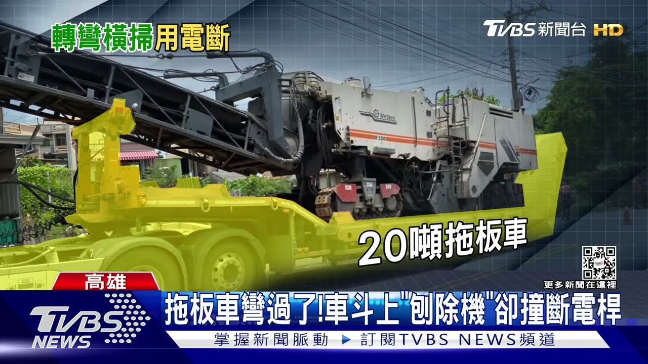 車禍釀停電！警車撞電箱、大車折斷桿　台南高雄近千戶停電