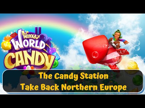 Wonka's World of Candy Match-3 - The Candy Station - Take Back Northern Europe - Gameplay