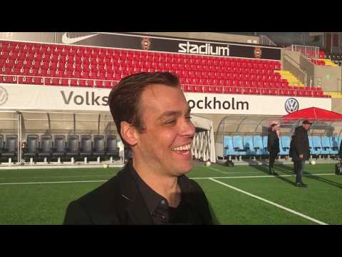 Tomas Antonelius på besök på Grimsta