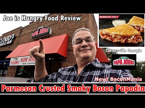 Papa John's new Parmesan Crusted Smoky Bacon Papadia...