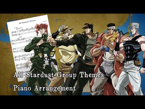 JoJo Stardust Crusaders OST: All Stardust Group Themes [Full Piano]