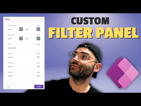 Creating a Custom Filter Panel in Power Apps