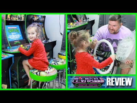 Teenage Mutant Ninja Turtles Arcade1Up Stool Unboxing and Review | MichaelBtheGameGenie