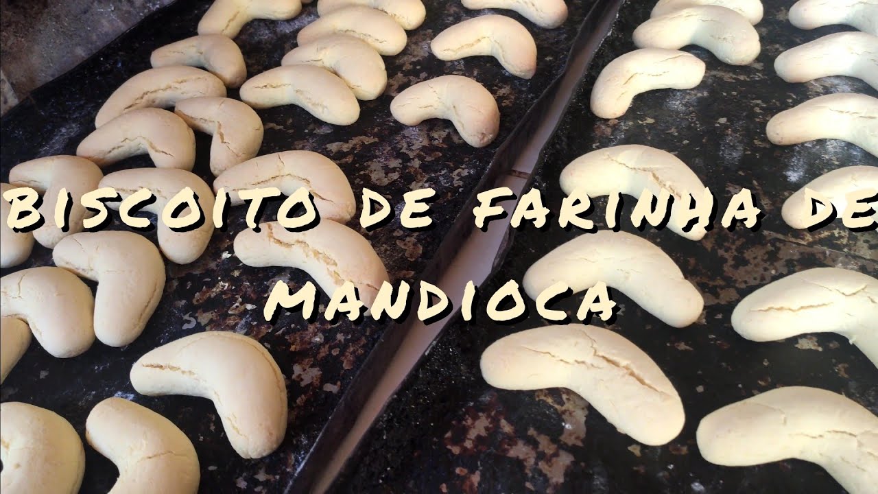 Receita rápida e fácil, biscoito de farinha de mandioca