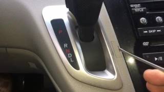 How to get a 2011 Honda Odyssey into neutral