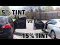 TINT COMPARISON 5 VS 15