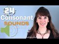 24 Consonant Sounds in American English with the IPA