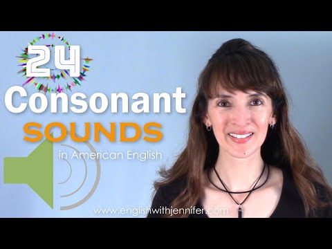 24 Consonant Sounds in American English with the IPA