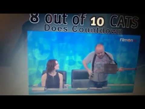 Bill Bailey and his bible guitar 🎸 on 8 out of 10 cats does countdown