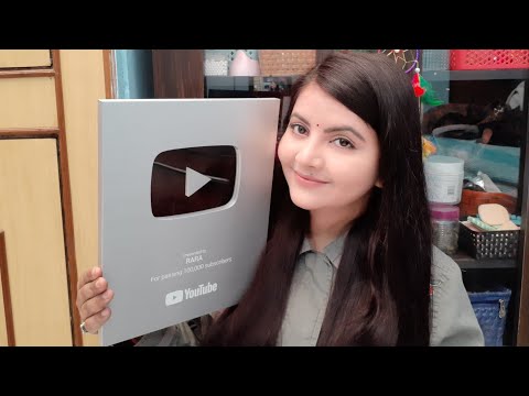My silver play button unboxing | all credit goes to my dear subscribers |MINI AWARD | Thankyou |RARA Video