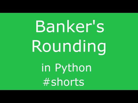 Python Banker s Rounding Shorts