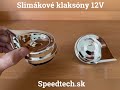 Klaksóny 12V - slimákové chrómové (2ks) - Video Youtube