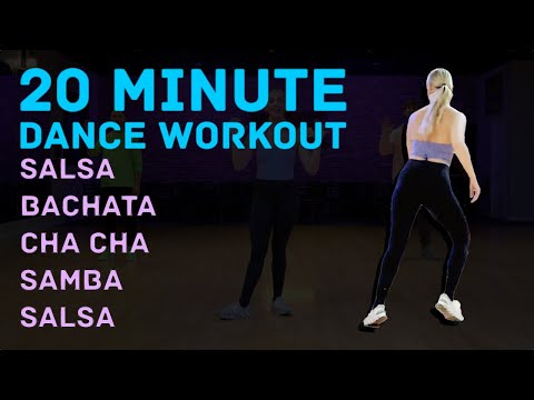 Salsa, Bachata, Merengue, Cha Cha and Samba | Easy to Follow 20 Minute Dance Workout Back View