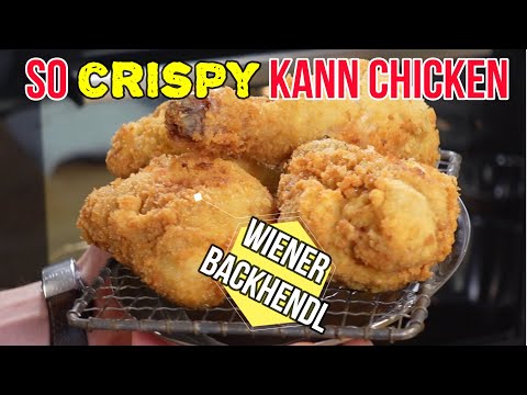 Wiener Backhendel  saftig, wunderbar knusprig u würzig zugleich.  "socrispy kann chicken" Hühnchen