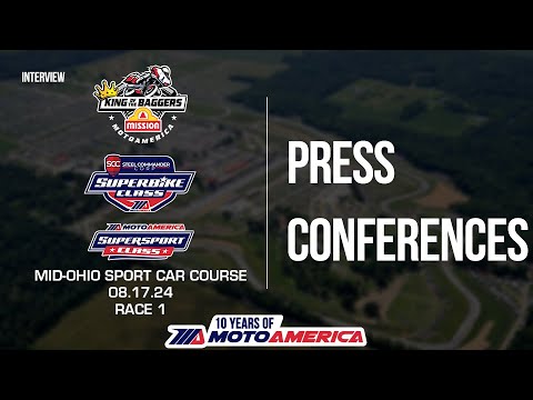 🤔 "Why do they call you the Worm?" | Post-Race Press Conferences Mid-Ohio 2024 | MotoAmerica