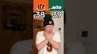 BENGALS VS JETS RECAP😳🤣🏈 #nfl #football #bengals #jets #skit #funny