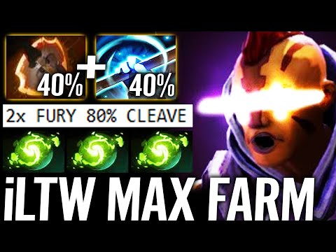 🔥 iLTW WTF 2x Fury 80% Cleave! Anti Mage Refresher Orb Next Lvl Fast Farm Imba Carry 7.29 Dota 2 Pro