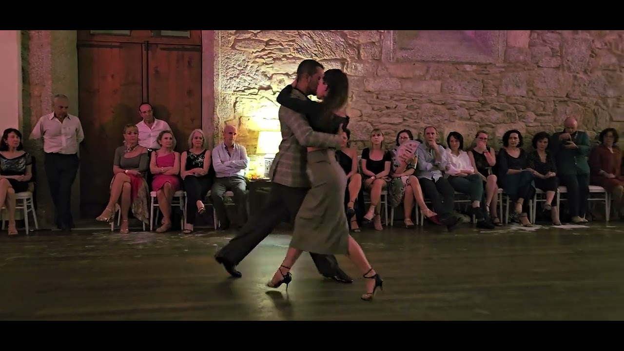 Carlos Santos David e Mirella no VIII Compostela Tango Festival em 17/02/23