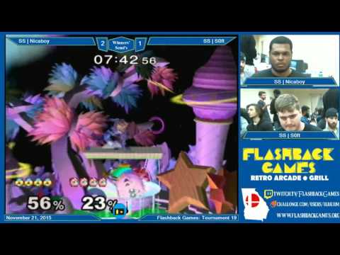 Flashback Games Presents: Tournament 19 - Nicaboy (Sheik) Vs. Soft (Jiggs) Winners