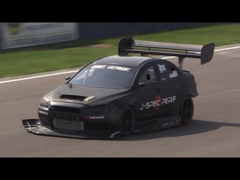 Mitsubishi Lancer EVO X by J-Spec Time Attack Car in Action at Franciacorta Circuit