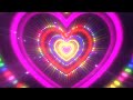 Love Heart Tunnel Rainbow Heart Background Room Lighting Background Background Lights