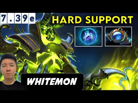 Whitemon Pugna Hard Support - Dota 2 Patch 7.39E Pro Player Full gameplay