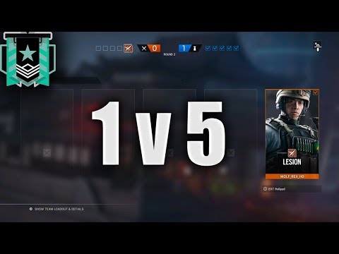 The Impossible 1v5  Ace Clutch W/ Lesion - Ranked Highlights - Rainbow Six Siege