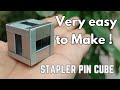 How to make Stapler pin cube | DIY cube | Staple pin box | DIY | Paperclip art
