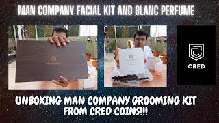 My First order from CRED Coins | Unboxing MAN COMPANY Grooming kit | Man Company BLANC Perfume