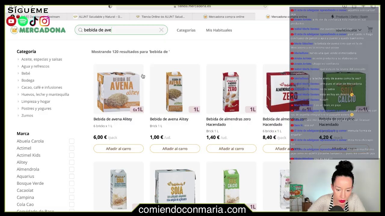 Analizo tus productos en directo.