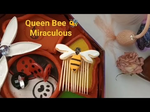 Diy Queen Bee Miraculous 🐝 |Miraculous jewel 💎 ASMR Tutorial