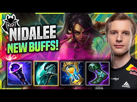 JANKOS TRIES NIDALEE WITH NEW BUFFS! - G2 Jankos Plays Nidalee JUNGLE vs Lee Sin! |