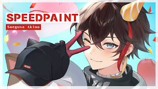 ［イラストメイキング］にじさんじ 【 三枝明那 】［Speedpaint］