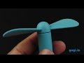 USB вентилятор Xiaomi Mi portable Fan Blue Fan Blue - видео