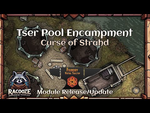 Tser Pool Encampment - Curse of Strahd - FoundryVTT Timelapse
