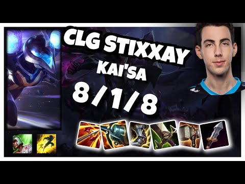 Kai'Sa vs Jhin CLG Stixxay BOT (8/1/8) Gameplay Replay - Patch 10.23