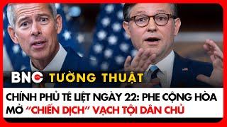 BNC Report: US Government Paralyzed for 22nd Day: Republicans Concentrate on Counterattacking Dem...