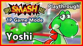 Super Smash Bros (N64) - Playthrough  1P Game Mode