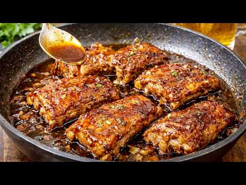 UKUSNIJE NISTE PROBALI! svinjska rebra u sosu sa pivom - brzi jednostavan recept