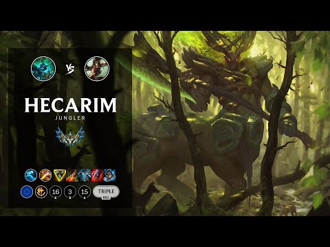 Hecarim Jungle vs Nidalee - EUW Challenger Patch 12.12