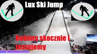SKACZEMY NA RÓŻNYCH SKOCZNIACH I TWORZYMY WŁASNĄ SKOCZNIE😎🤔 | LUX SKI JUMP #1