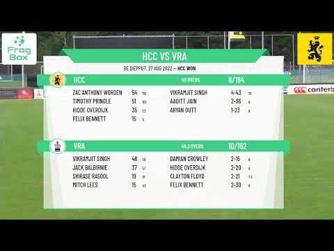 KNCB - Topklasse Play Off - Round 15 - HCC v VRA