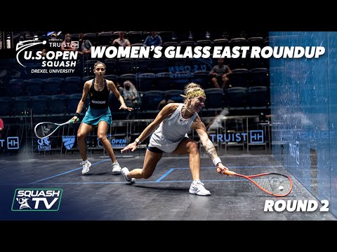 Squash: U.S. Open 2021 - Women's Glass East Roundup - Rd 2