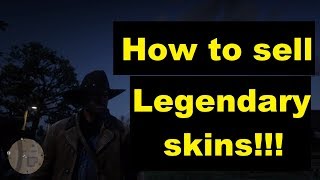 How / where to sell legendary animal pelt / skins | Red dead redemption 2